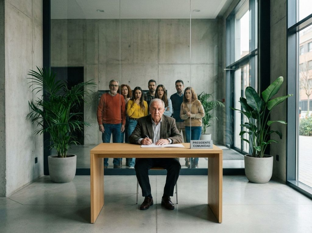 presidente comunidad toma decisiones sin-consultar